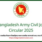 Bangladesh Army Civil Job Circular 2025